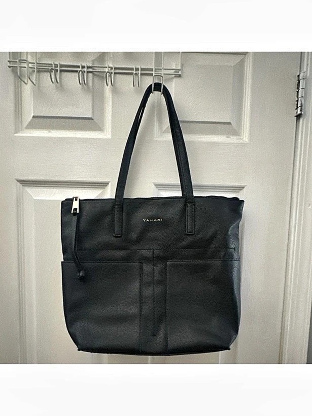 Tahari Black Tote Bag Like New